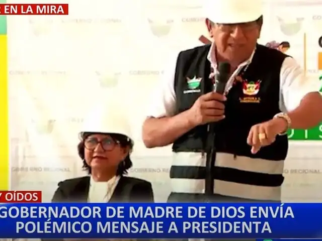 "Qué Chistosa. Yo No lo Creo": Gobernador de Madre de Dios sobre relojes de lujo de la presidenta Boluarte