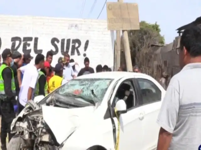 Lurín: empresario agrícola muere tras impactar su vehículo contra muro de contención