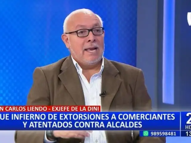 Juan Carlos Liendo: "Las autoridades responsables de la seguridad están dando la batalla perdida"