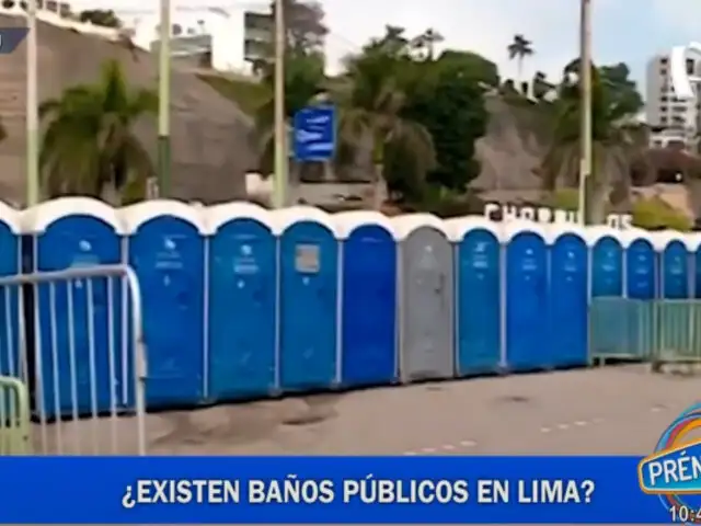 Lima: más de 10 millones de habitantes, pero pocos espacios de baños públicos
