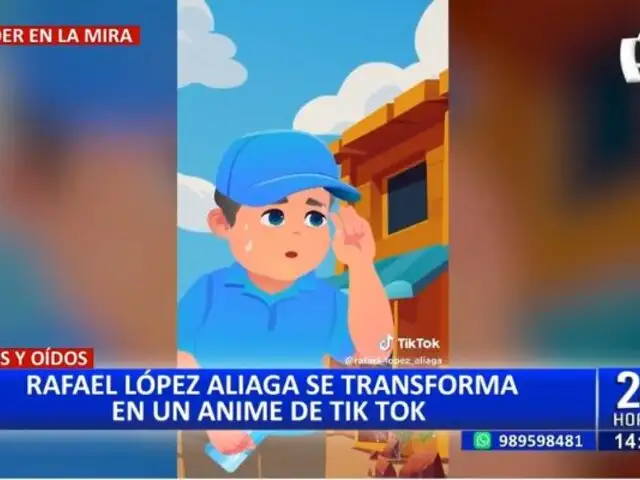 López Aliaga en versión "anime": Alcalde de Lima crea su propia caricatura para TkTok