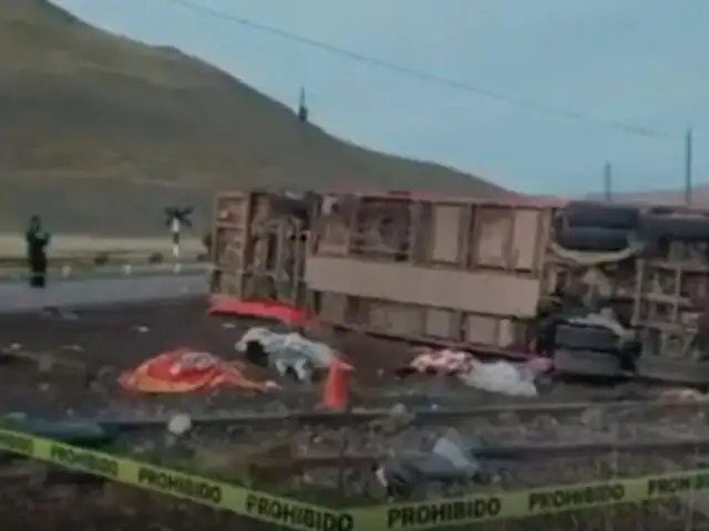 Al menos 11 fallecidos y varios heridos graves deja despiste y vuelco de un ómnibus en Puno