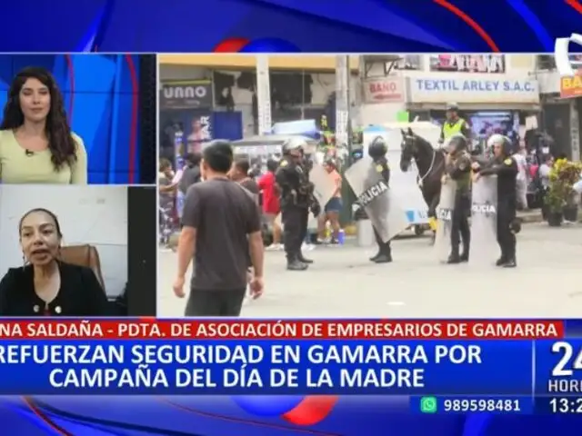 Susana Saldaña: "Lo importante es que los clientes puedan entrar y salir tranquilos de Gamarra"