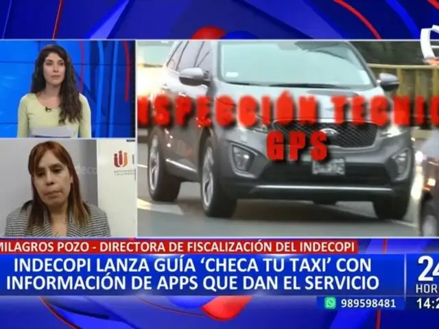 Indecopi lanza guía "Checa tu Taxi" para evaluar la seguridad de las aplicaciones de transporte