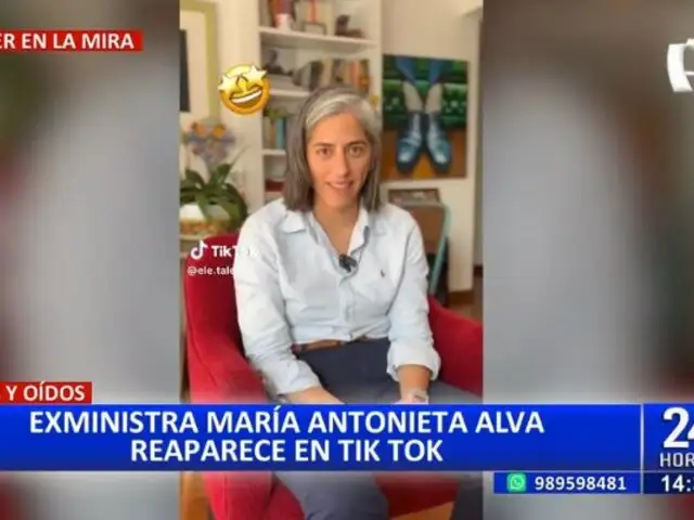 Exministra María Antonieta Alva reaparece en TikTok y confiesa: "Tengo canas desde los 20 años"