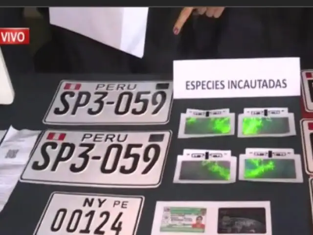 San Miguel: desarticulan banda que clonaba placas de vehículos