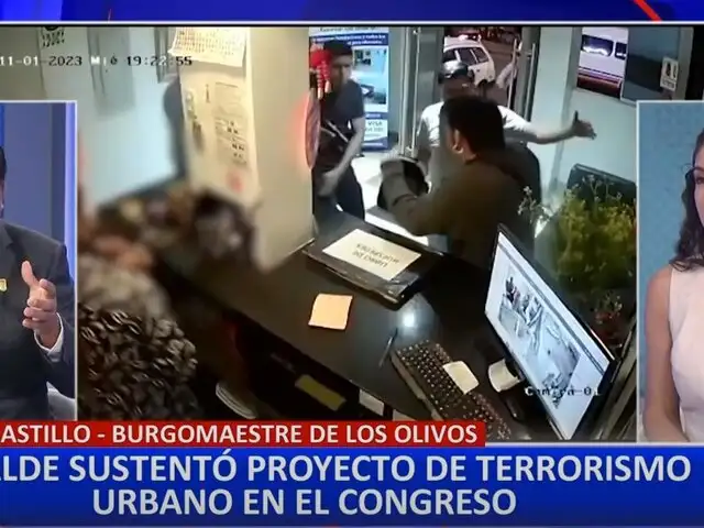 Alcalde de Los Olivos sustentó ante el Congreso proyecto para tipificar crímenes como "terrorismo urbano"