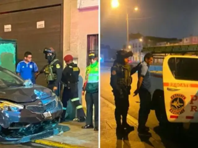 Cercado de Lima: permanece detenido chofer que atropelló a dos policías y dos menores