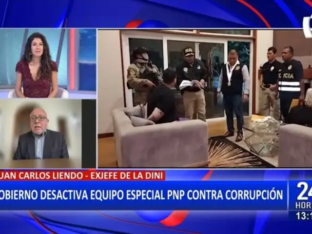 Juan Carlos Liendo sobre retiro de policias del EFICCOP: "Es un acto político, no un acto técnico"