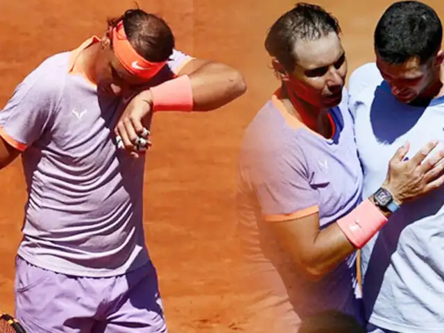 Rafael Nadal fue eliminado del Masters de Roma y su futuro en el tenis es incierto