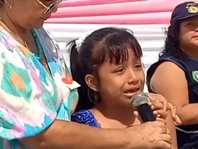 En colegio de Tumbes niña conmueve al cantar tema dedicado a su bisabuela fallecida