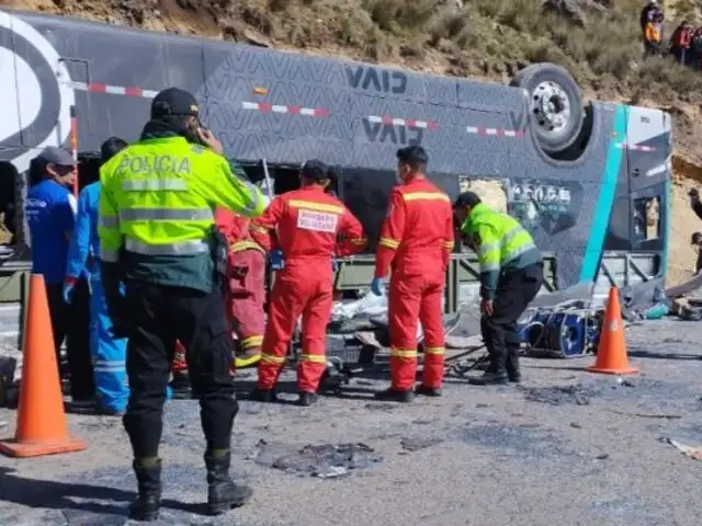 Accidente en Ayacucho: bus se habría despistado por malas condiciones de la carretera