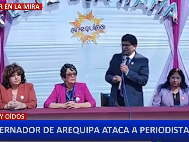 Gobernador de Arequipa arremete contra prensa local: “Reemplazan la verdad por la falsedad”