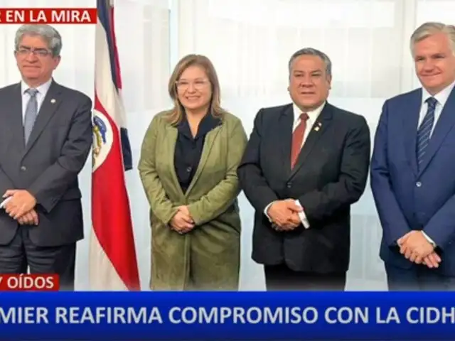 Premier Adrianzén refuerza compromiso del Perú con la CIDH durante visita a Costa Rica