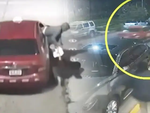 ¡La arrastró y casi la atropella!: En Huancayo falso taxista asalta violentamente a su pasajera