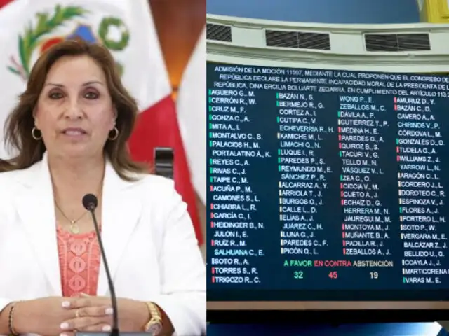 Congreso: rechazan admitir a debate mociones de vacancia contra Dina Boluarte