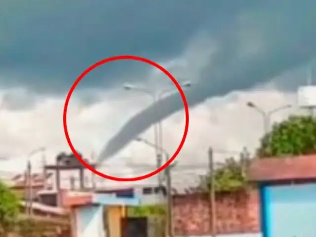 ¿Un tornado en Pucallpa?: Senamhi se pronuncia por remolino en el cielo que asustó a pobladores