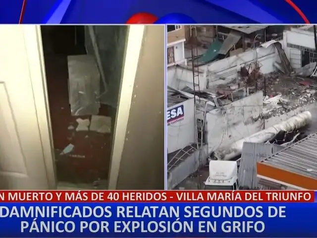 Explosión en VMT: familias están a la intemperie debido a graves daños en sus viviendas
