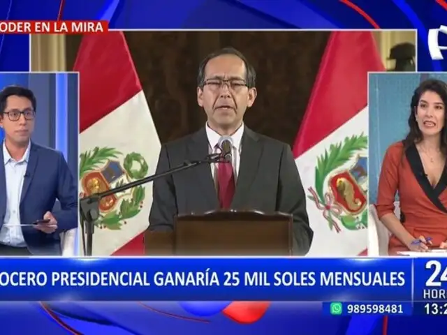 Fredy Hinojosa: vocero presidencial ganaría 25 mil soles al mes