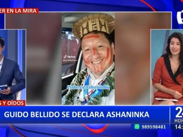 Congresista Guido Bellido se declara Ashánika