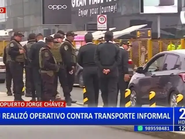Realizan operativo contra transporte informal en Aeropuerto Jorge Chávez