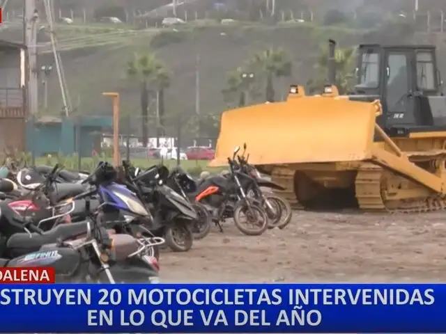 Municipio de Magdalena destruye motocicletas incautadas por falta de documentación