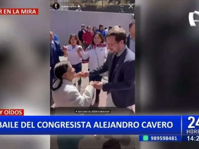 El baile de Alejandro Cavero: Congresista de Avanza País se movió al ritmo de la "tunantada"