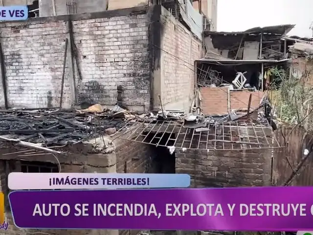 Villa el Salvador: familias enfrentadas por explosión de auto tras voraz incendio