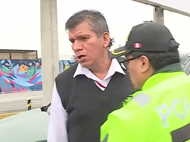 Aeropuerto Jorge Chávez: conductor informal se resiste a intervención policial