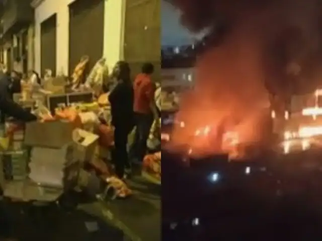 Comerciantes afectados por incendio en Mesa Redonda: fuego inició en galería 'El Portal' y alcanzaron otras dos