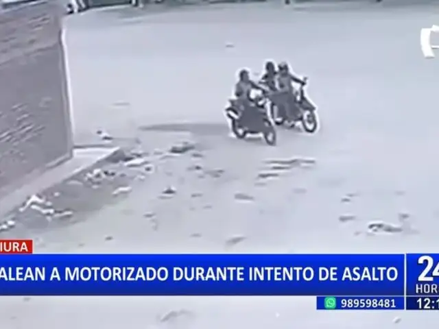 Piura: balean a motorizado durante intento de asalto