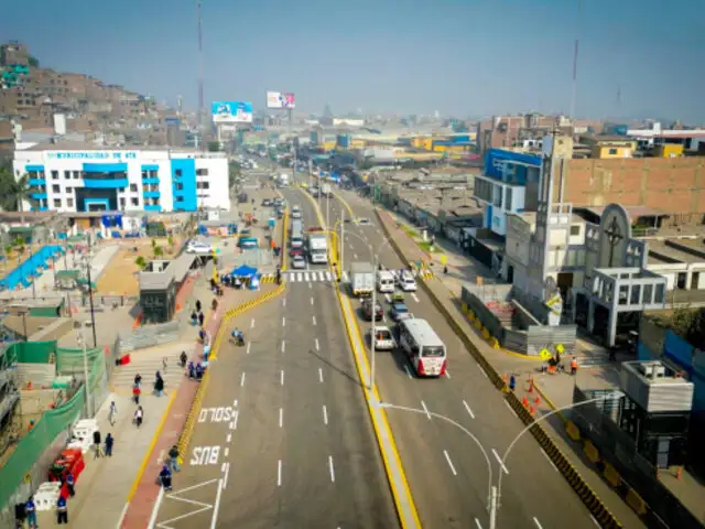 ¡Atención! Reabren el tránsito vehicular en tres tramos de la avenida Nicolás Ayllón