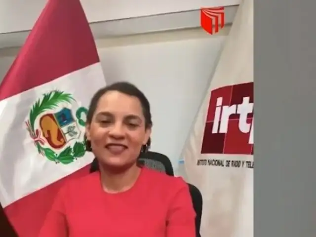 Presidenta del IRTP promociona universidad de César Acuña usando los espacios de la institución