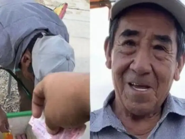 ¡Conmovedor! adulto mayor vende marcianos para sobrevivir tras la pérdida de su esposa en Trujillo