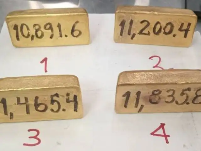 Incautan cuatro lingotes de oro que iban a ser enviados a los Emiratos Árabes