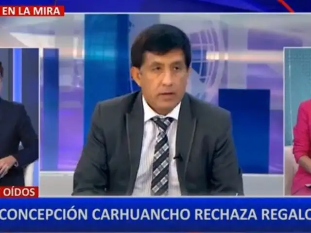 Richard Concepción Carhuancho rechaza regalo de prefecto y subprefecto de Pasco: “No lo acepto”
