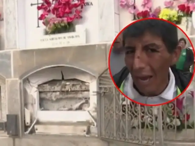 Lloró tras ser atrapado profanando tumbas: cae sujeto que robaba lápidas de cementerio El Ángel