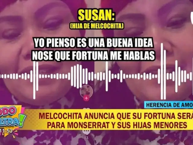 Hija de Melcochita envía 'chiquita' a Monserrat: "le recomiendo que estudie una carrera"