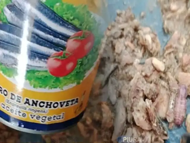¡Alerta padres de familia!: Encuentran larvas en latas de anchoveta de Qali Warma
