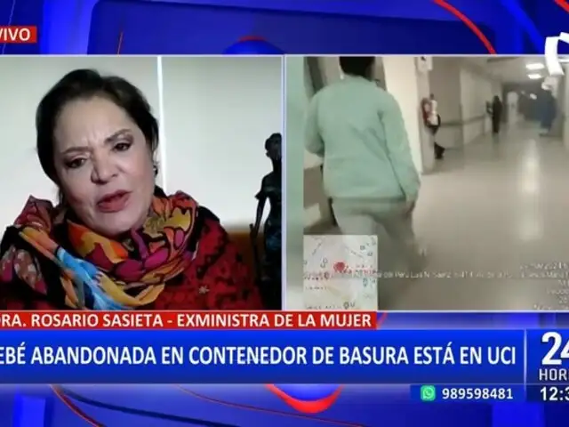 Rosario Sasieta sobre bebé abandonada en Jesús María: "Este caso oprime el corazón"