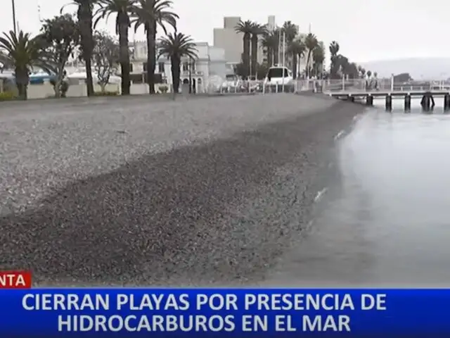 Callao: cierran playa de La Punta por presencia de hidrocarburos en el mar