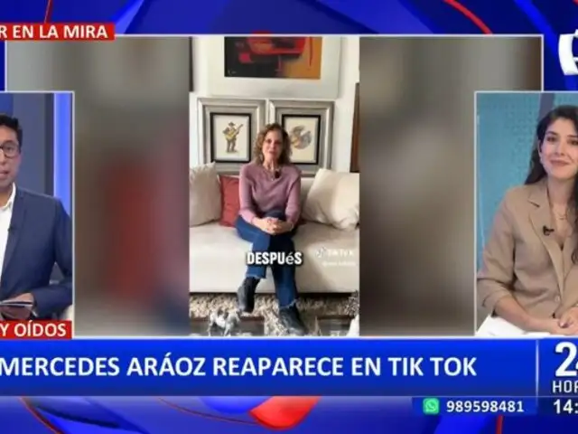 Mercedes Aráoz reaparece en TikTok y confiesa que el cierre del Congreso le causó una "crisis emocional"