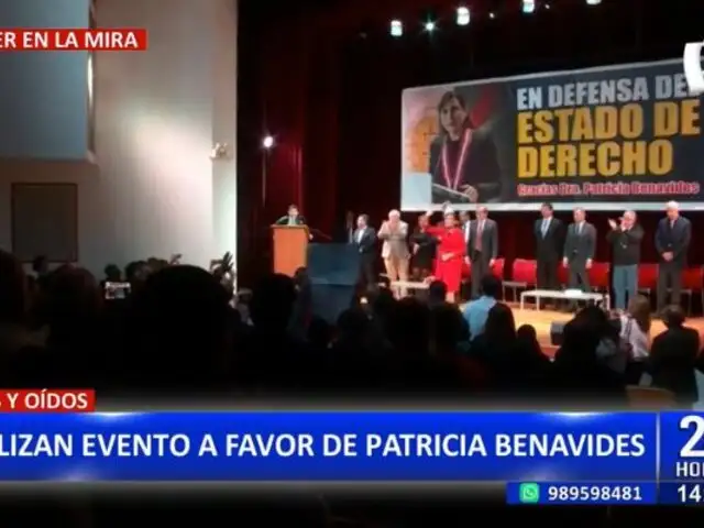 Realizan evento a favor de Patricia Benavides y piden su reposición
