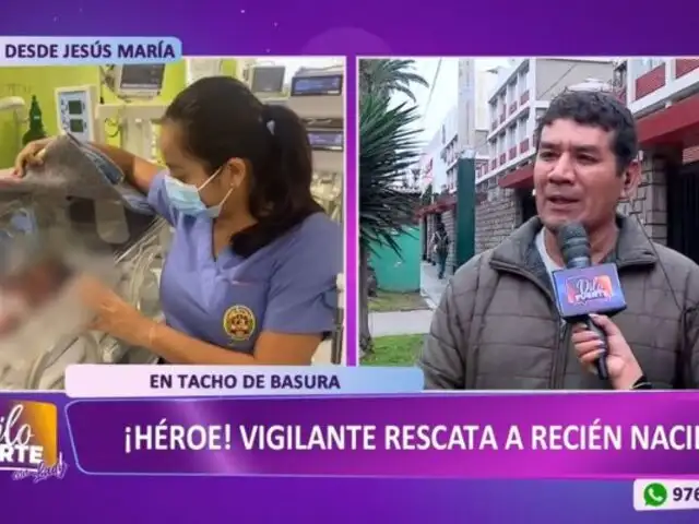 Vigilante que rescató a bebé abandonada en contenedor de basura: "La considero mi ahijada"