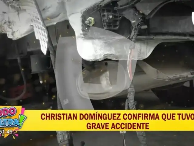 Christian Domínguez confirma que tuvo un accidente: "Fue un impacto fuerte"