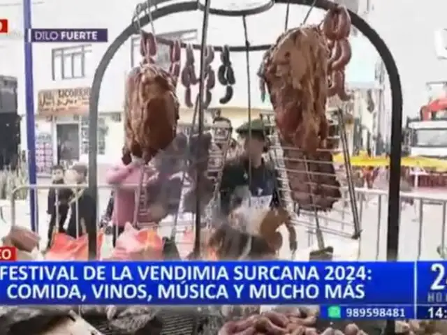 Con música, vinos y comida: Celebran el Festival de la Vendimia en Surco