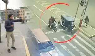 Pareja de esposos son atacados a balazos cuando iban en una mototaxi en La Victoria