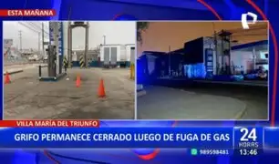 Villa María del Triunfo: Grifo permanece cerrado tras fuga de gas
