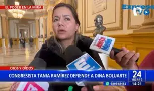 Tania Ramírez defiende a Dina Boluarte: "La Fiscalía tiene por obsesión atacar a mujeres políticas"