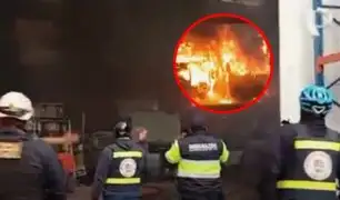 Incendio en Ate: clausuran taller donde se quemaron más de 6 vehículos, incluyendo 2 grúas